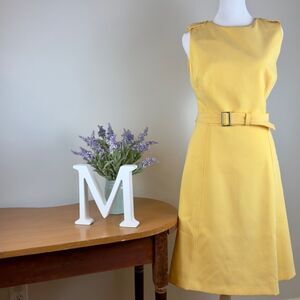 White House Black Market Yellow Dress